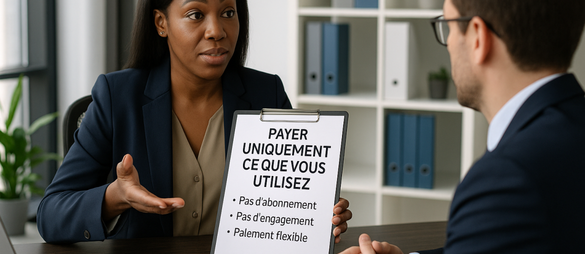 Paye sans abonnement : payer uniquement ce que vous utilisez Comparison/ROI