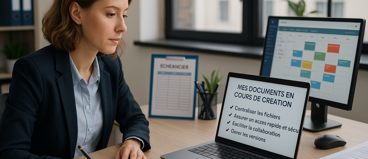 Mes documents en cours de création : gestion et suivi Organisation
